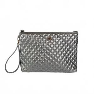 NEW PURSEN women's litt makeup case in silver